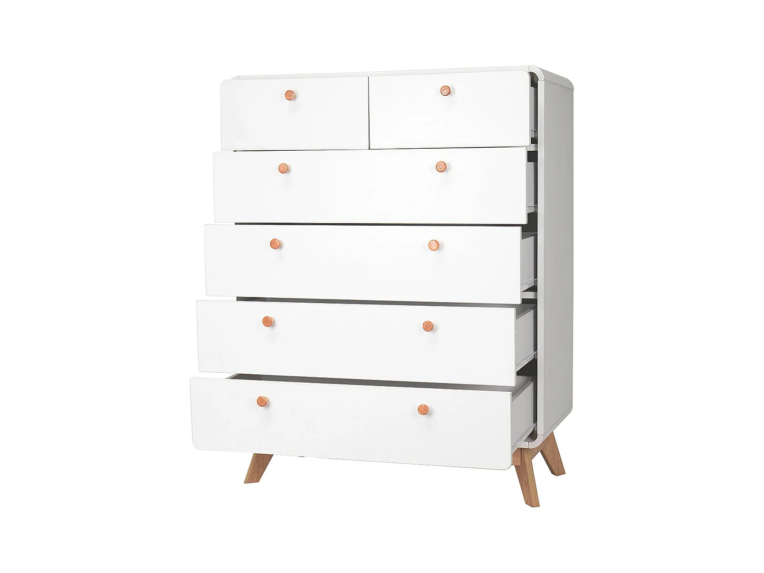 Cómoda Cassie 4+2 Puertas BlancoBlanco