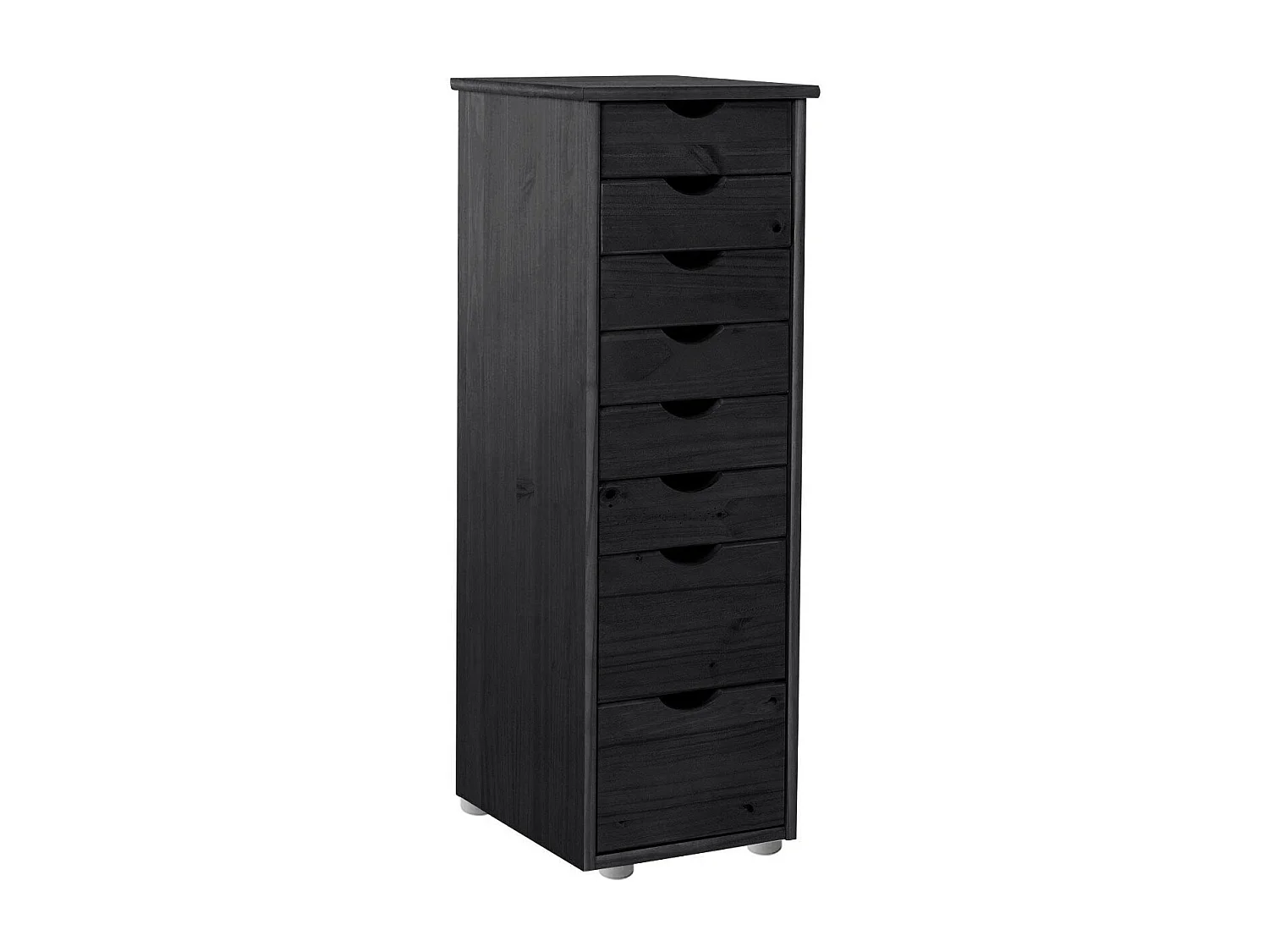 Gava Commode 8 Tiroirs Noir