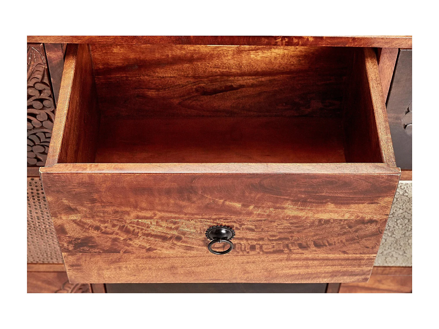 Mahar Commode 8 Tiroirs MarronMulti