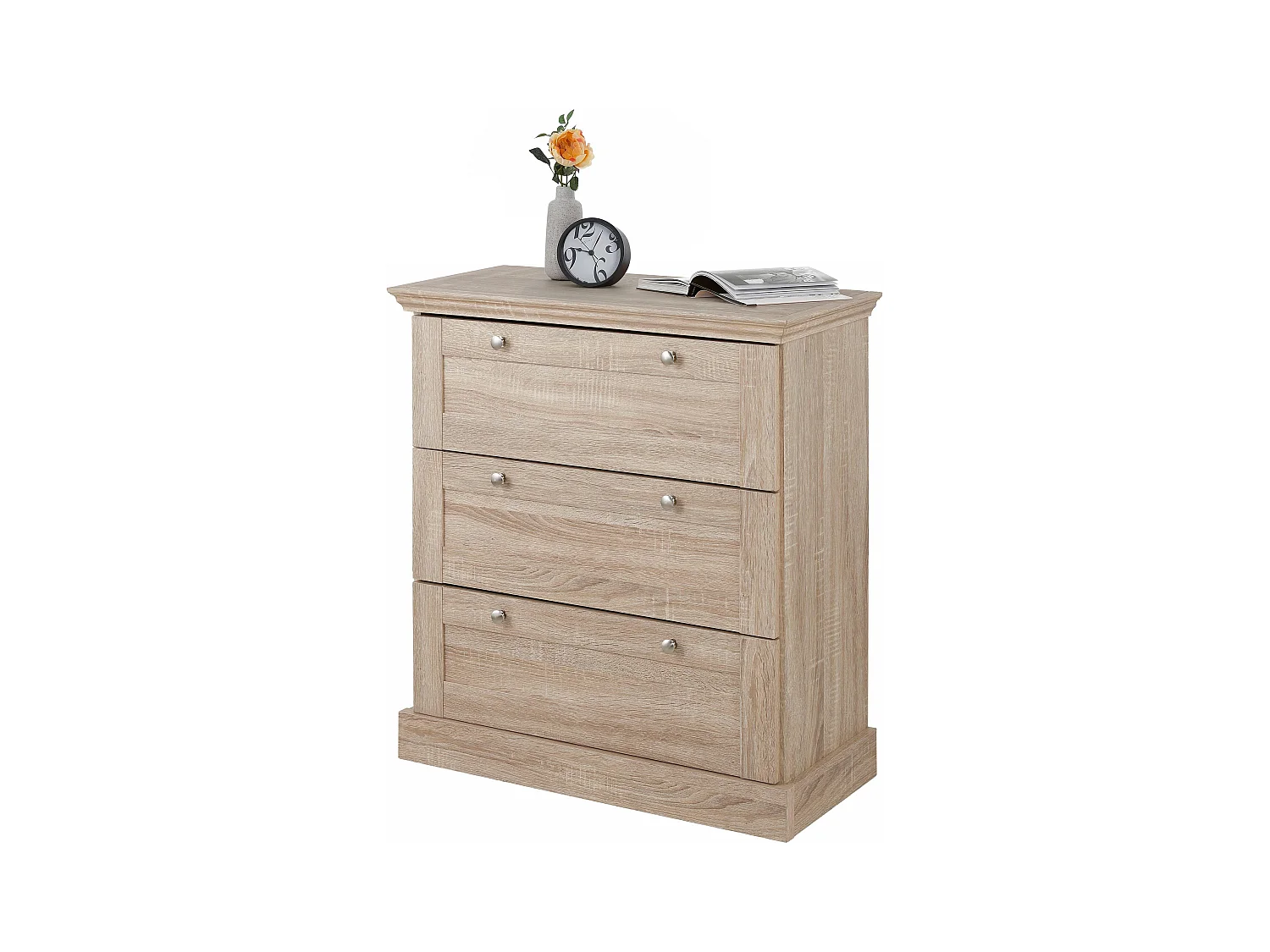 Binz-Commode 3 Laden Eiken 3 Deuren