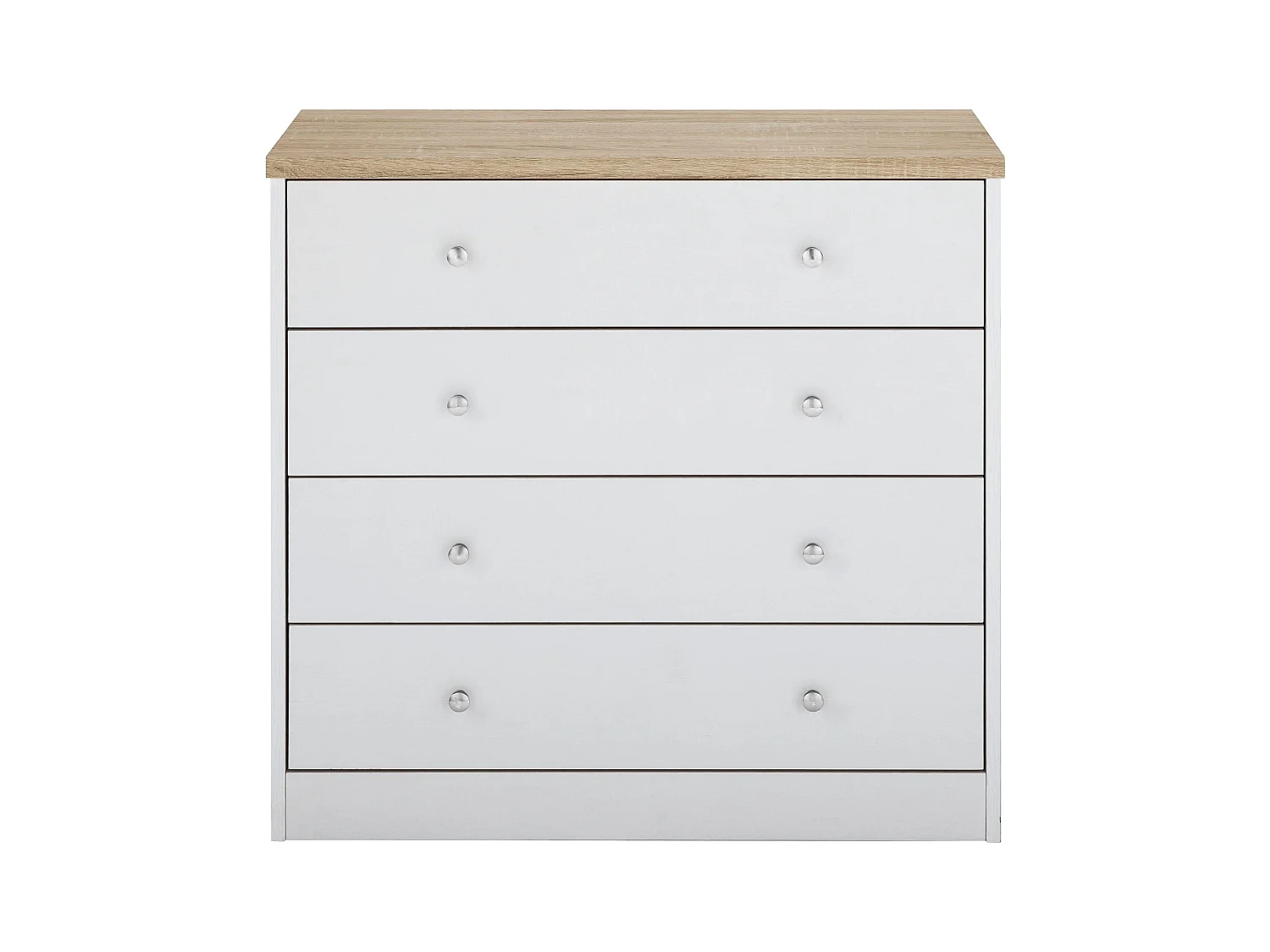 Heide-Commode met 4 laden in spaanplaat wit