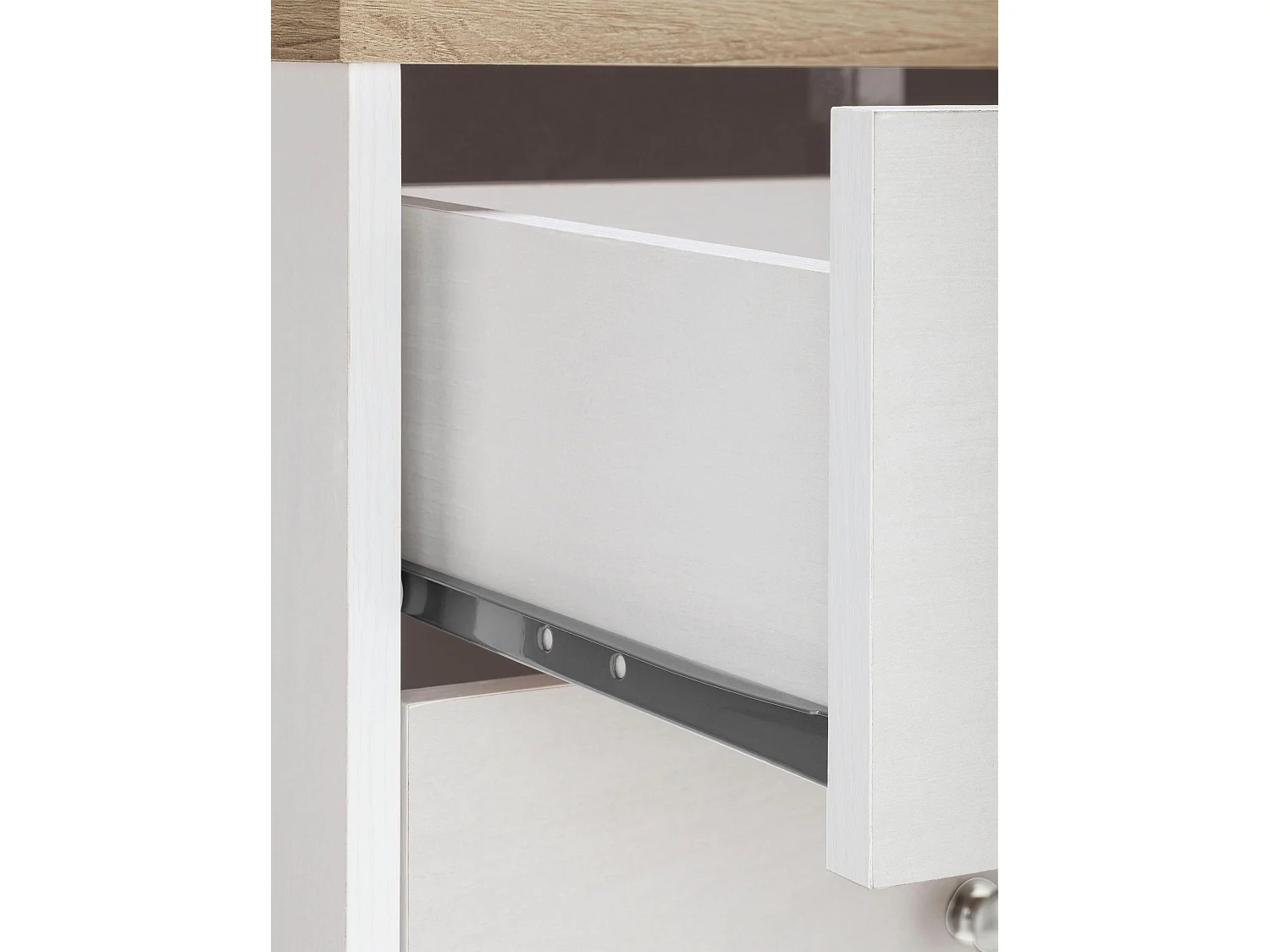 Heide | Chest with 4 Drawers in Oak Look White