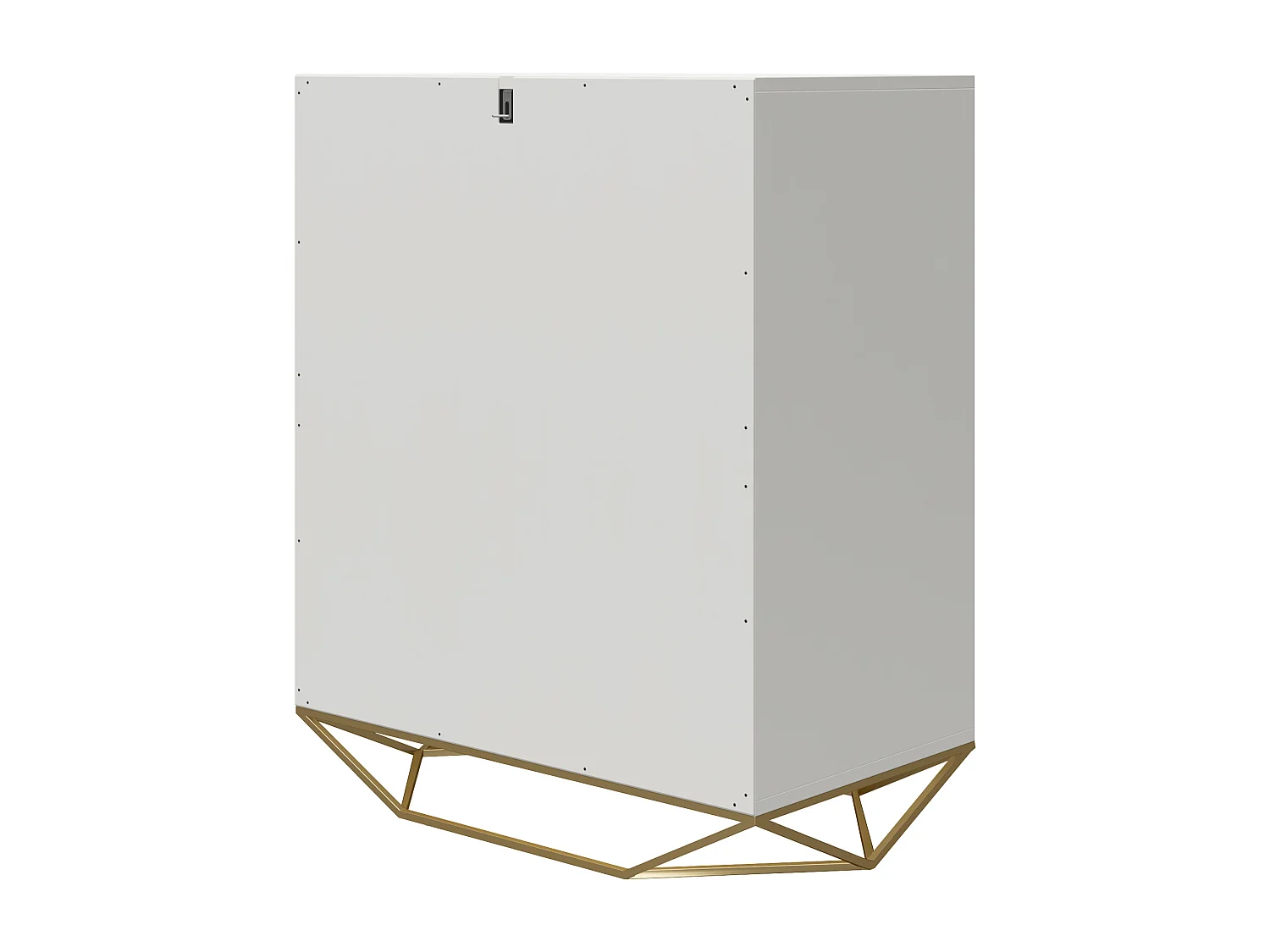 Commode à 3 tiroirs Blair. Blanc