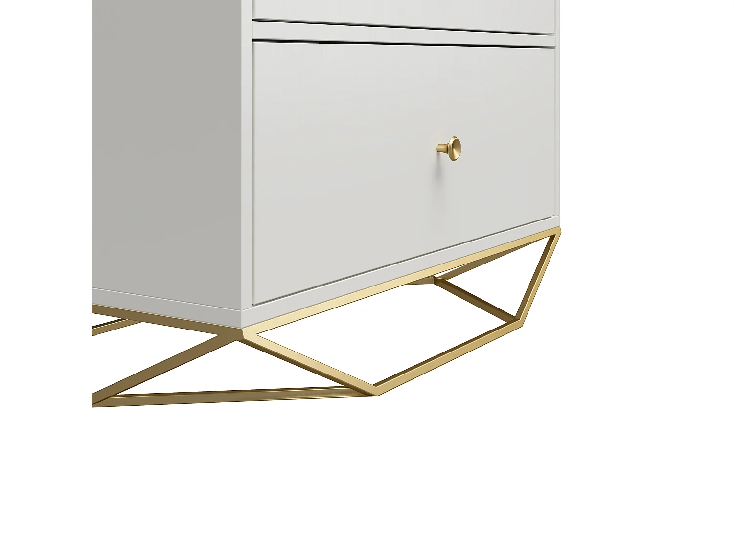 Blair-Dressoir met 3 laden in wit