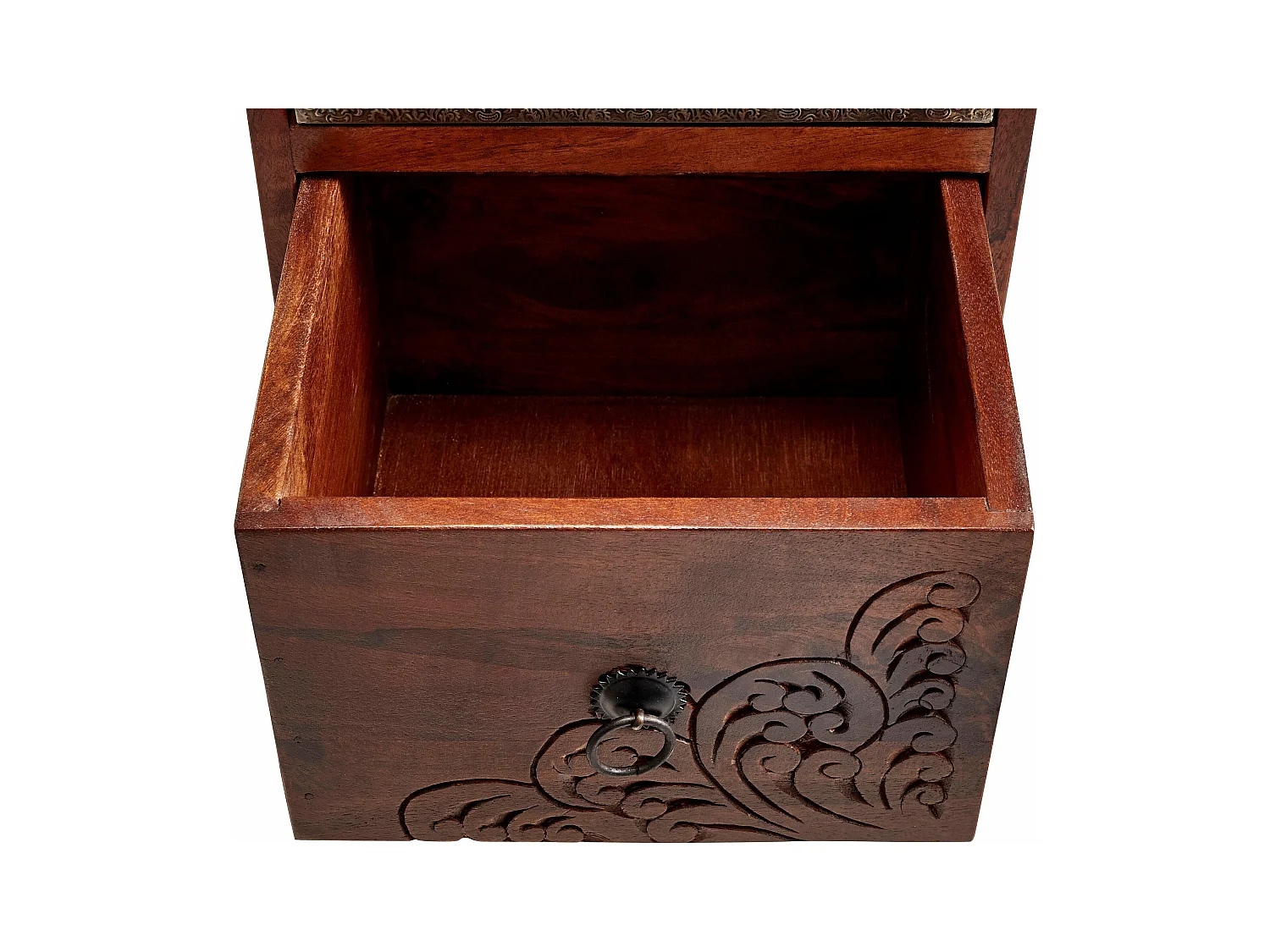 Mahar | Cassettiera 4 Cassetti Marrone Multi