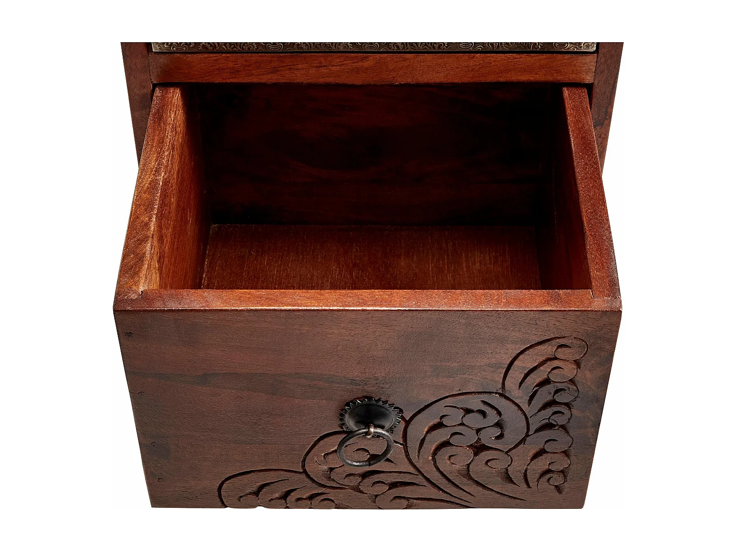 Mahar | Commode 4 Tiroirs Marron Multi