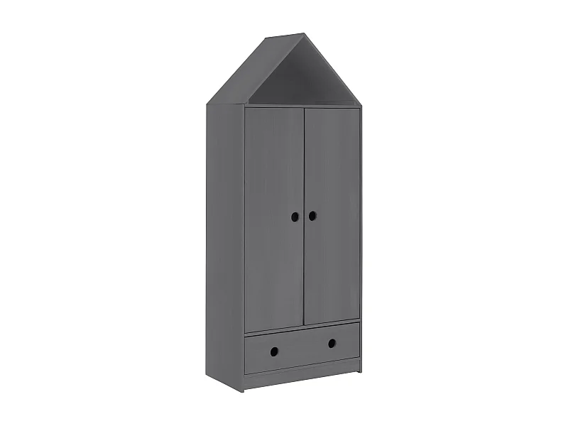 Alpi Wardrope 2 Ante 1 Cassetto Grigio