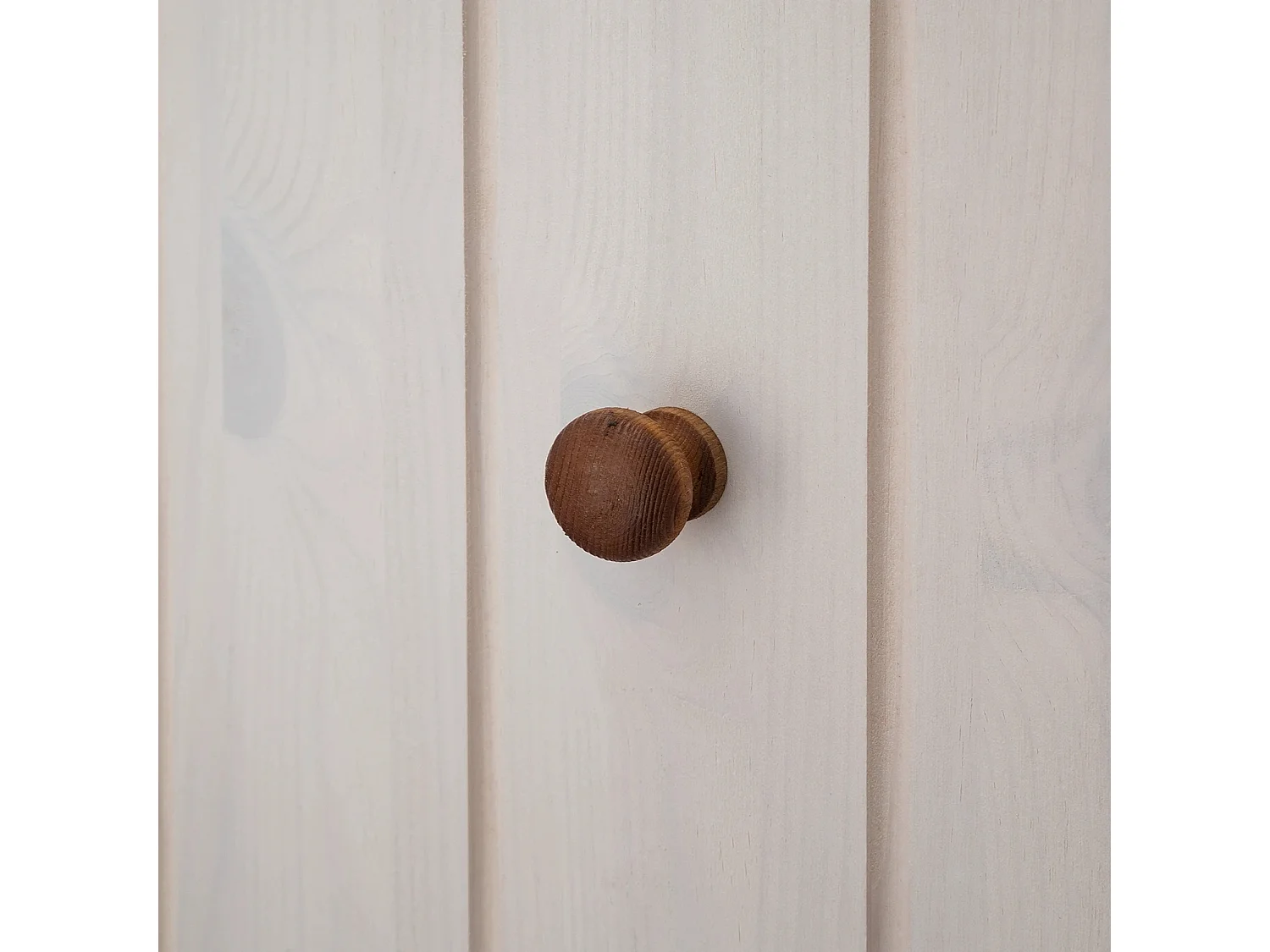 Anita|Panneau avec 5 crochets en pin blanc