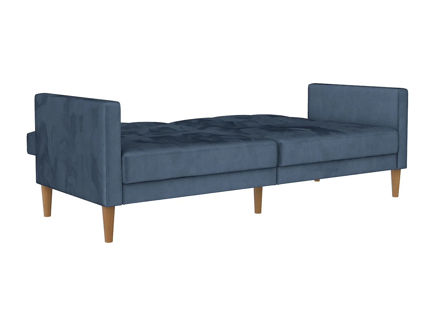 Lilly|Canapé-lit 3 places en velours bleu