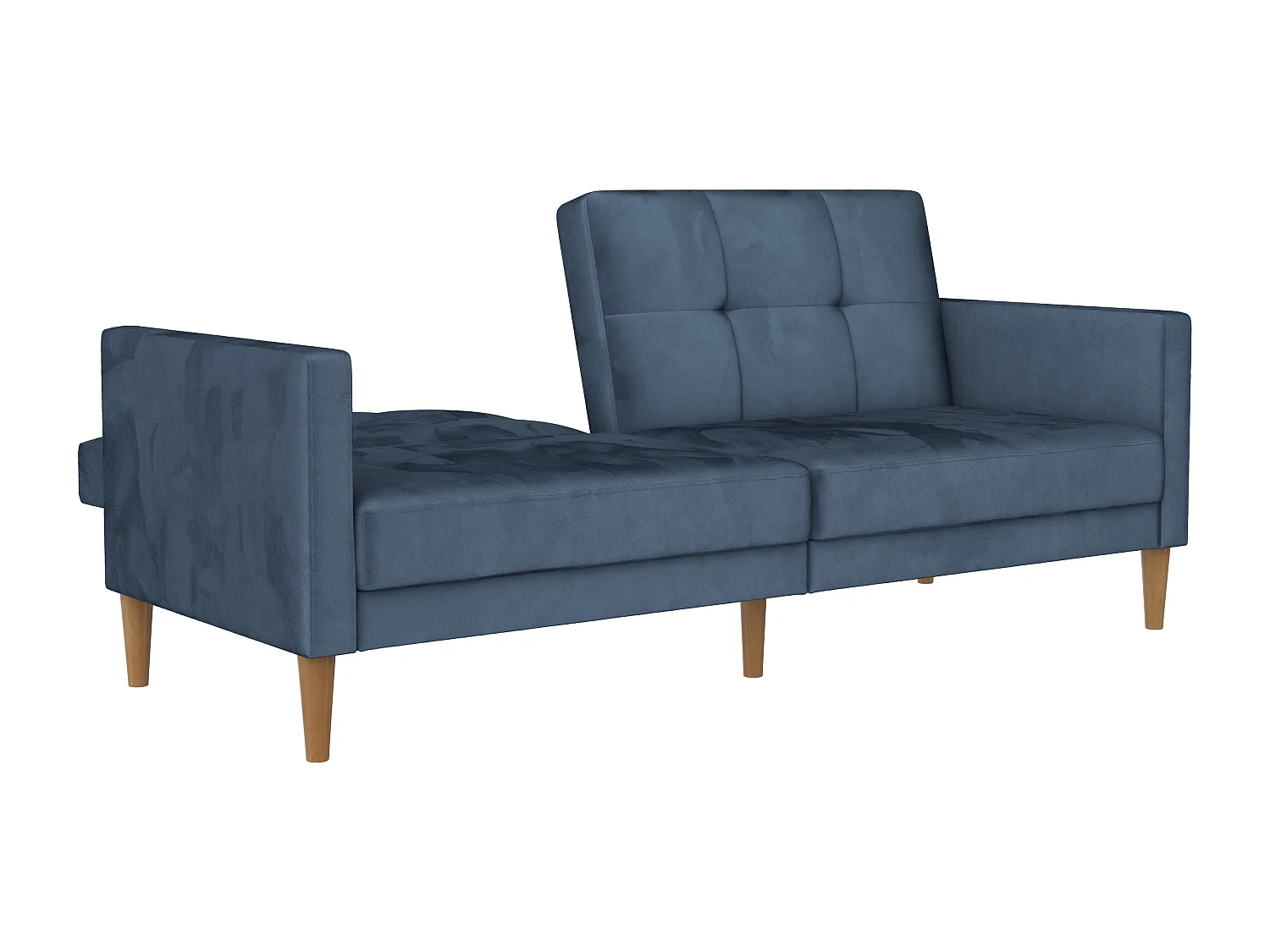 Lilly|Canapé-lit 3 places en velours bleu