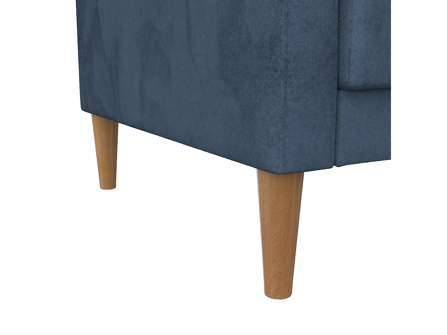 Lilly|Canapé-lit 3 places en velours bleu