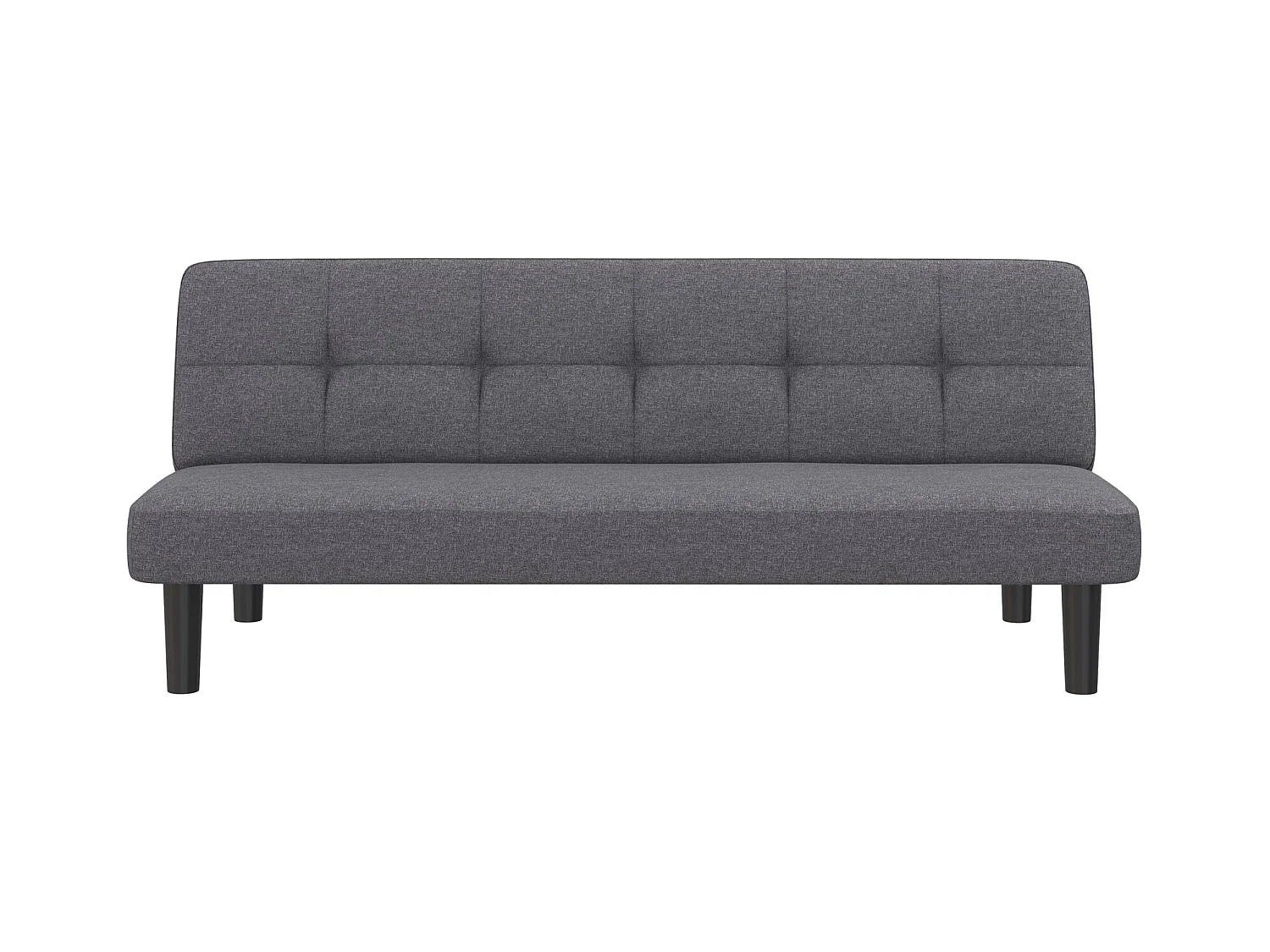 Alby | Canapé-lit 3 places en effet lin anthracite