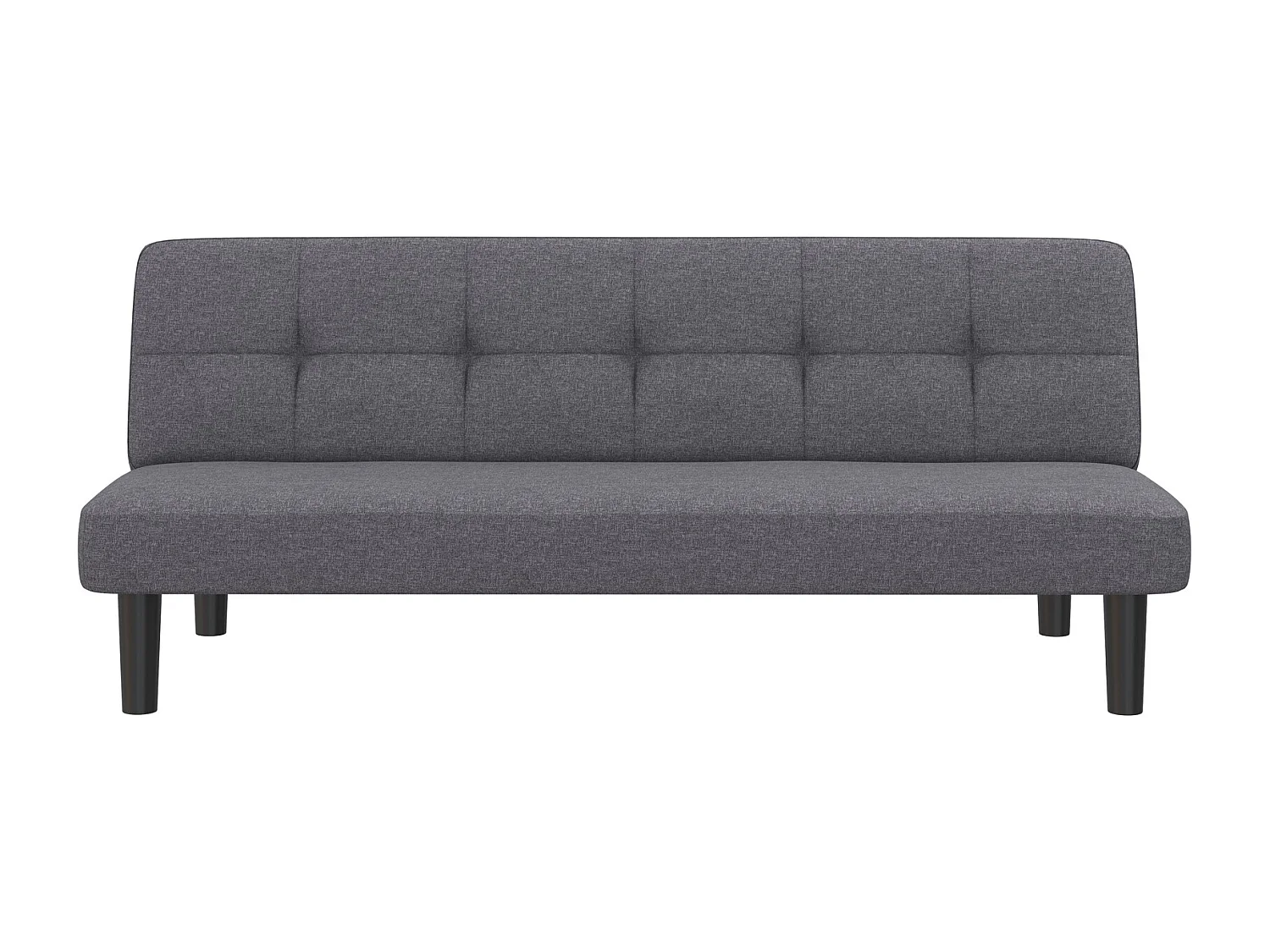 Alby | Canapé-lit 3 places en effet lin anthracite