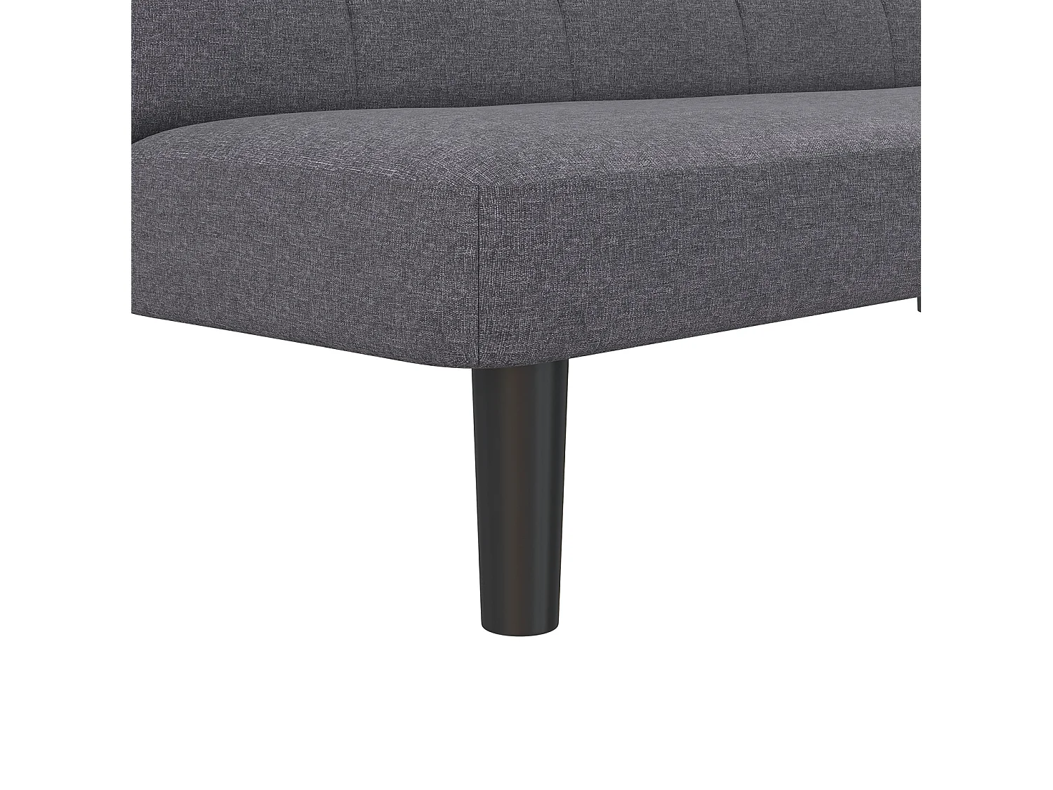 Alby | Canapé-lit 3 places en effet lin anthracite