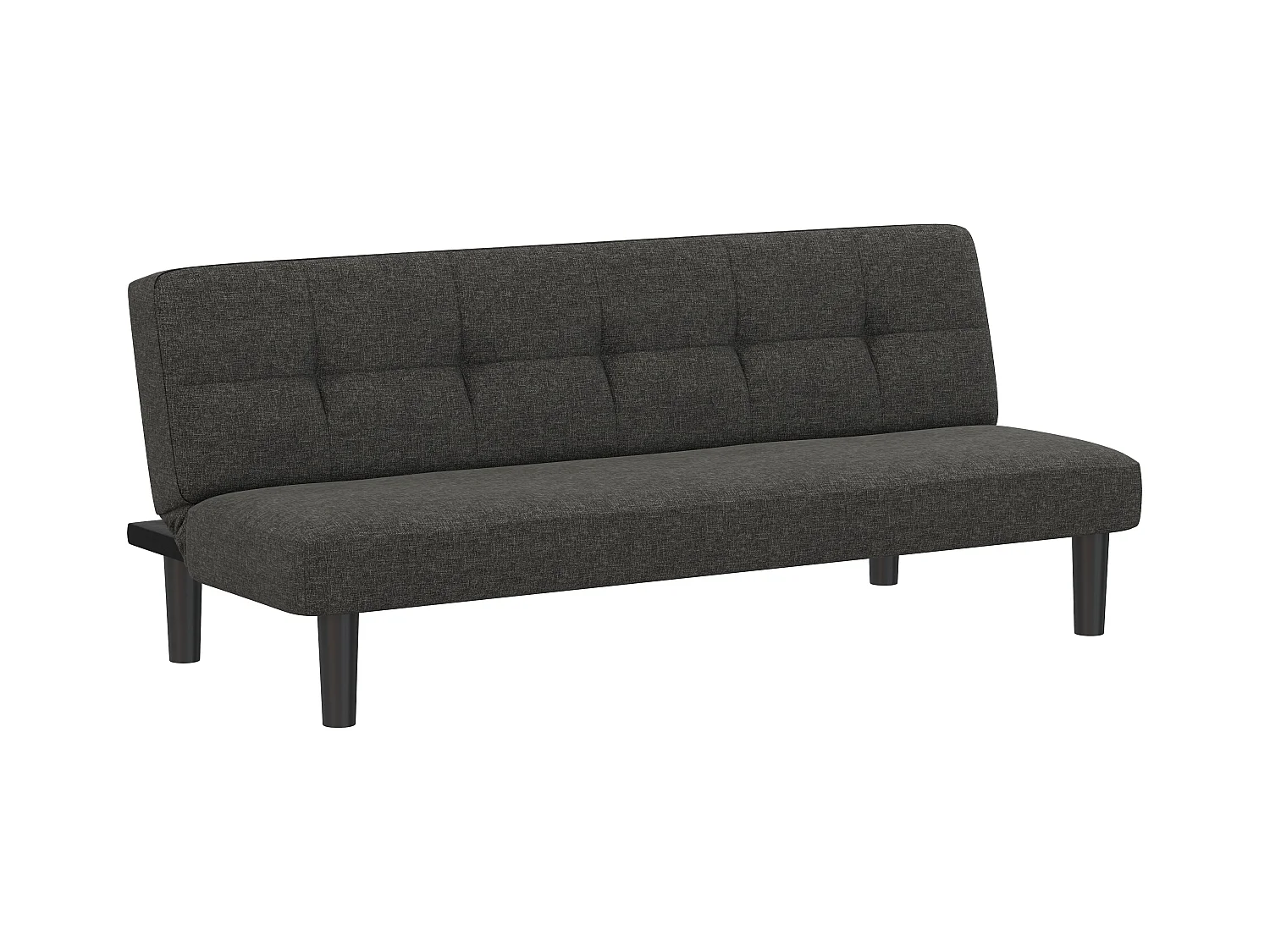 Alby|Canapé-lit 3 places en effet lin gris clair