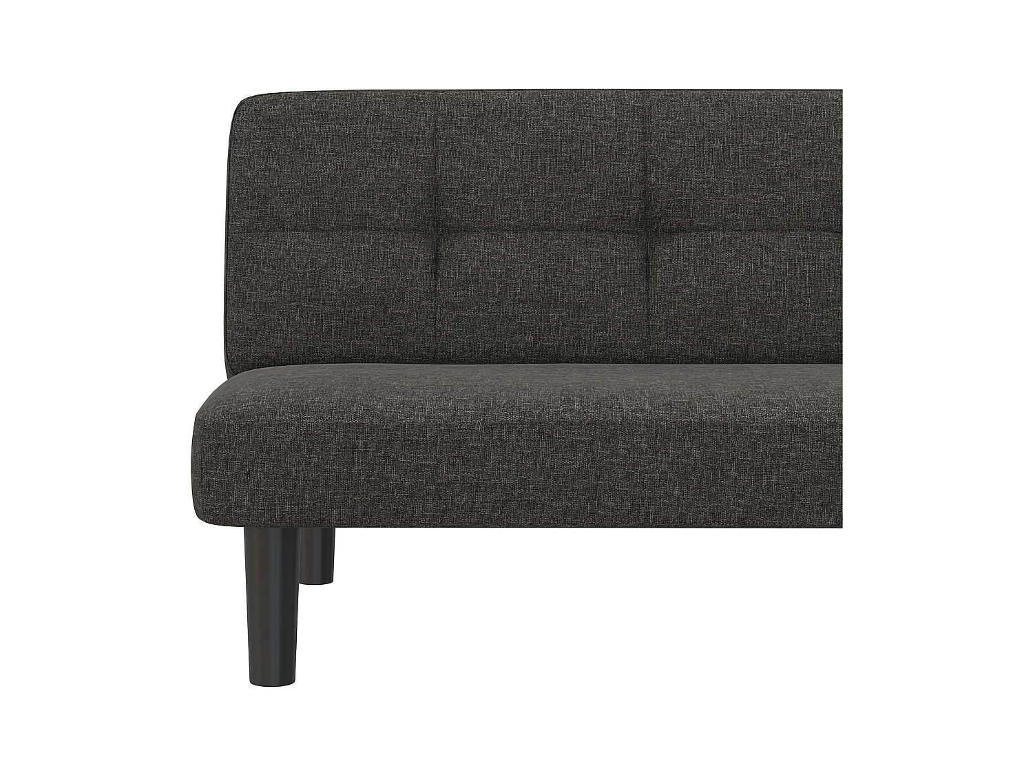 Alby|Canapé-lit 3 places en effet lin gris clair