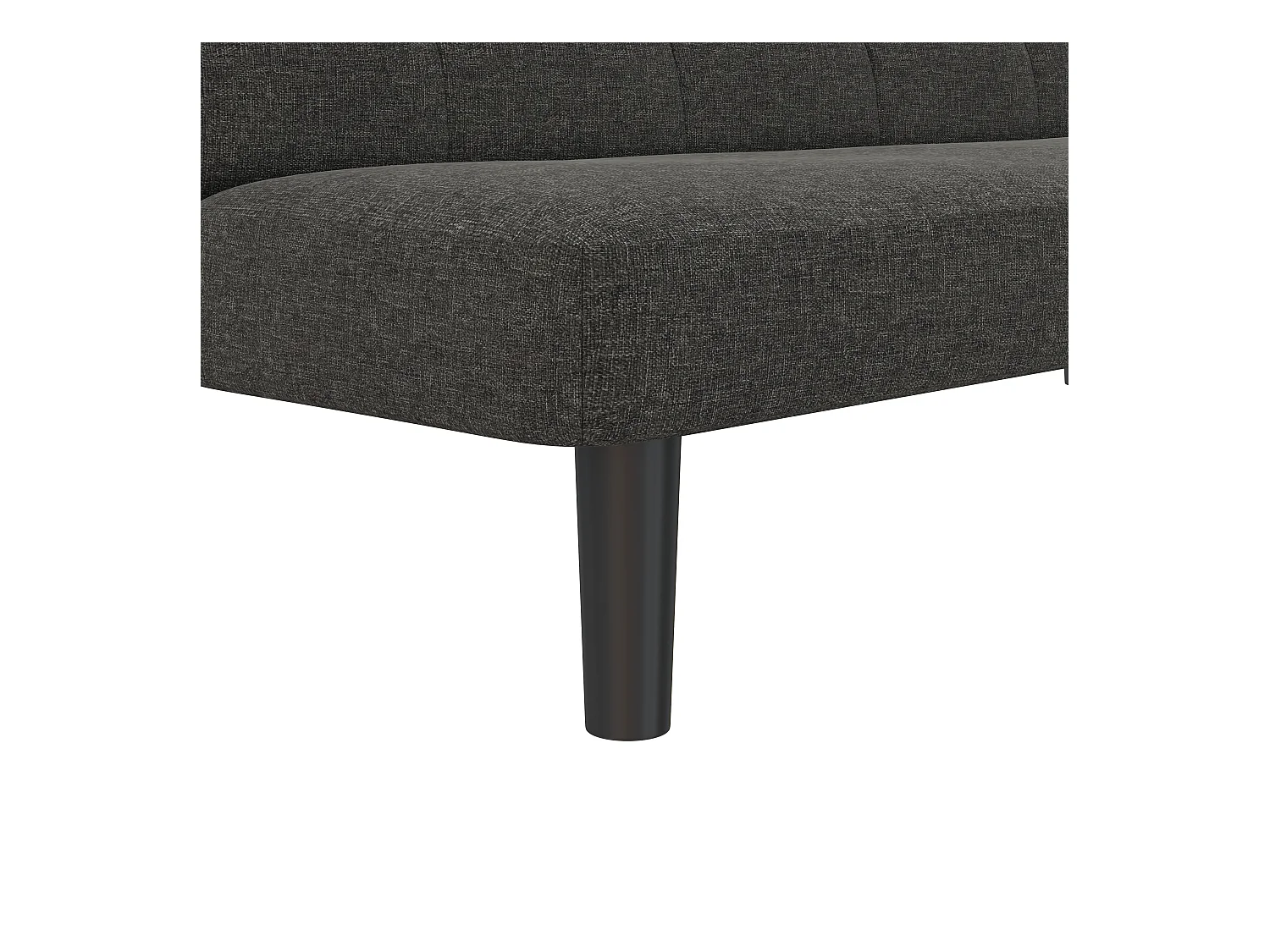 Alby|Canapé-lit 3 places en effet lin gris clair