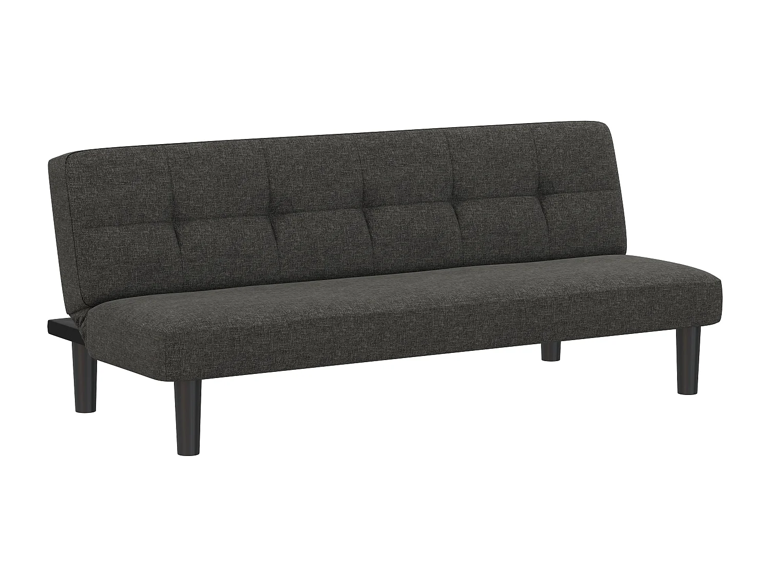 Alby|Canapé-lit 3 places en effet lin gris clair