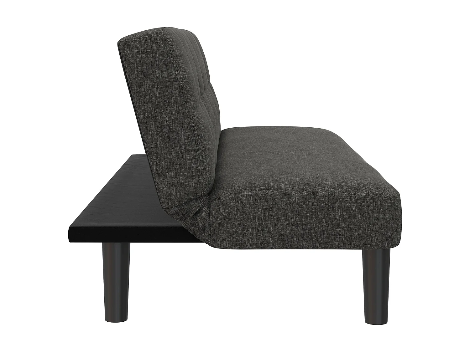 Alby|Canapé-lit 3 places en effet lin gris clair