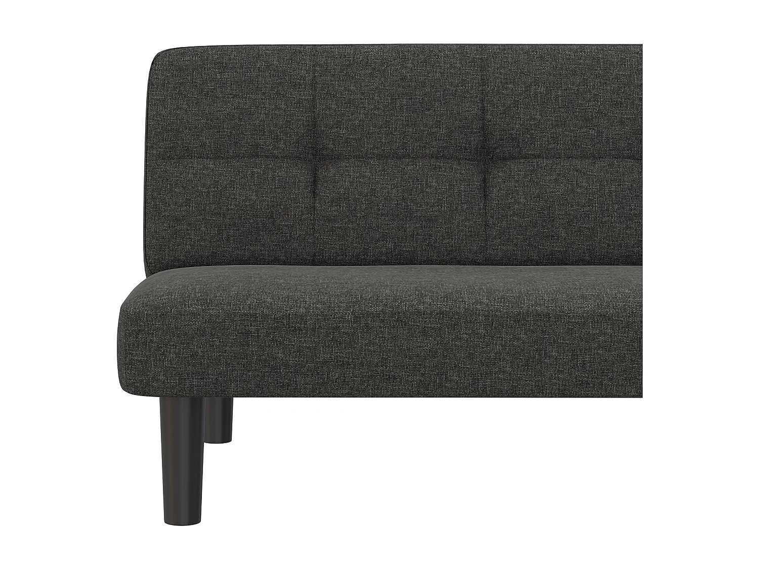 Alby|Canapé-lit 3 places en effet lin gris clair