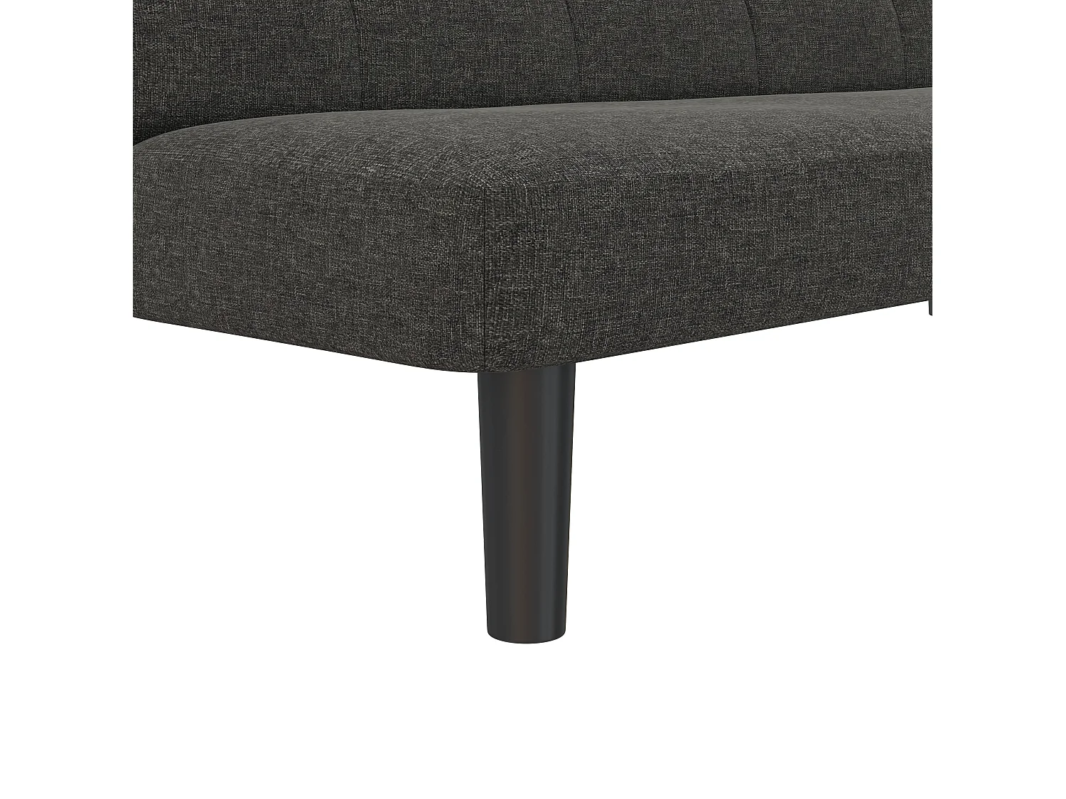 Alby|Canapé-lit 3 places en effet lin gris clair