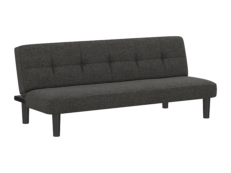 Alby|Canapé-lit 3 places en effet lin gris clair