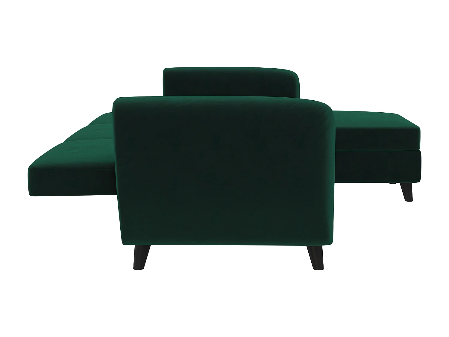 Perry | Canapé-lit sectionnel vert foncé