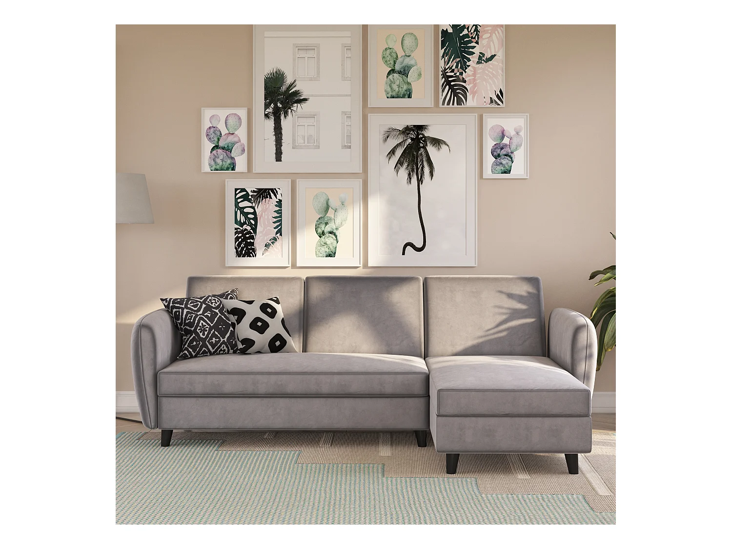 Perry sectionele slaapbank