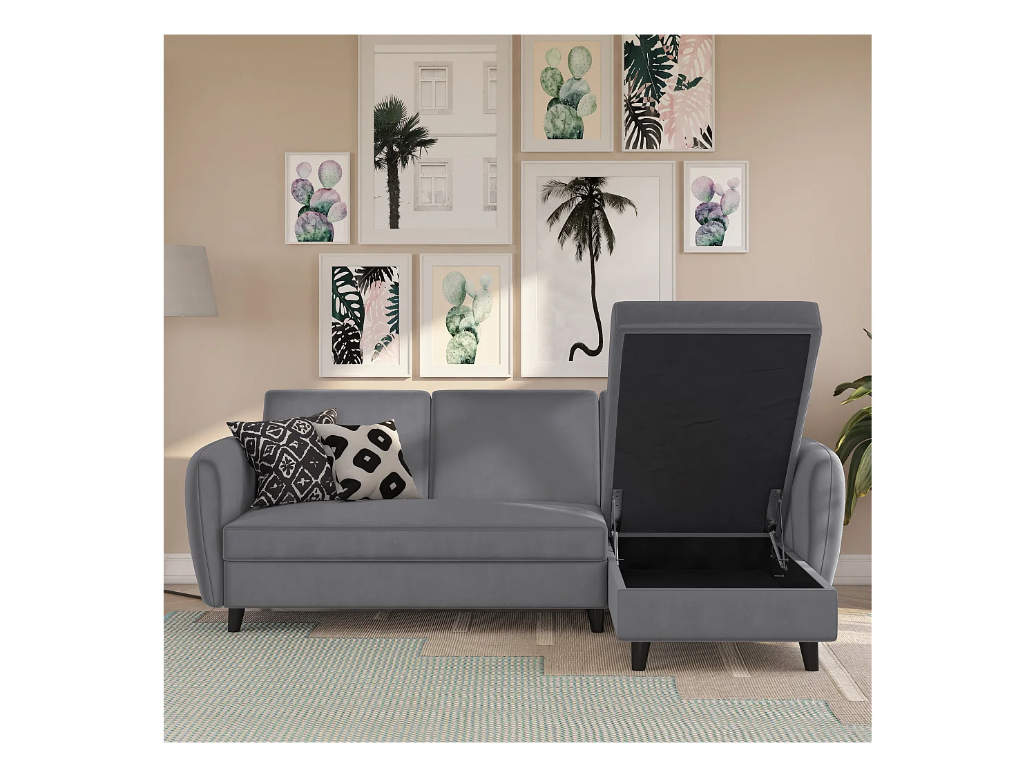 Perry sectionele slaapbank