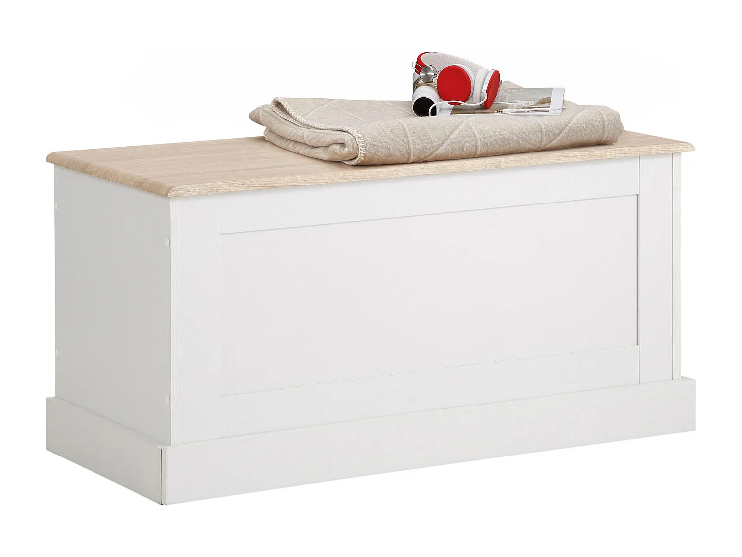 Binz | Coffre avec espace de rangement en chêne blanc