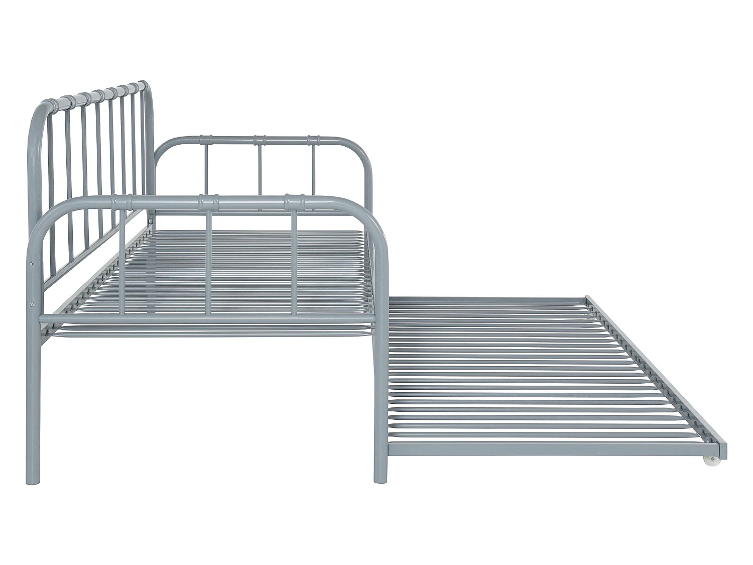 Divano letto Aaron in metallo grigio