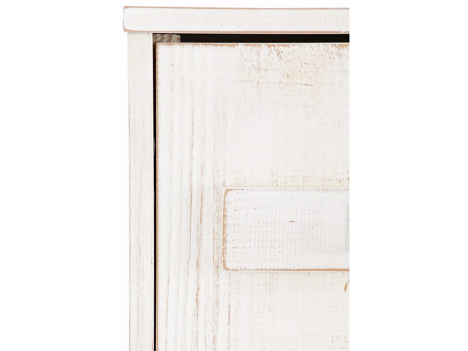 Santo | Armoire avec porte miroir en blanc