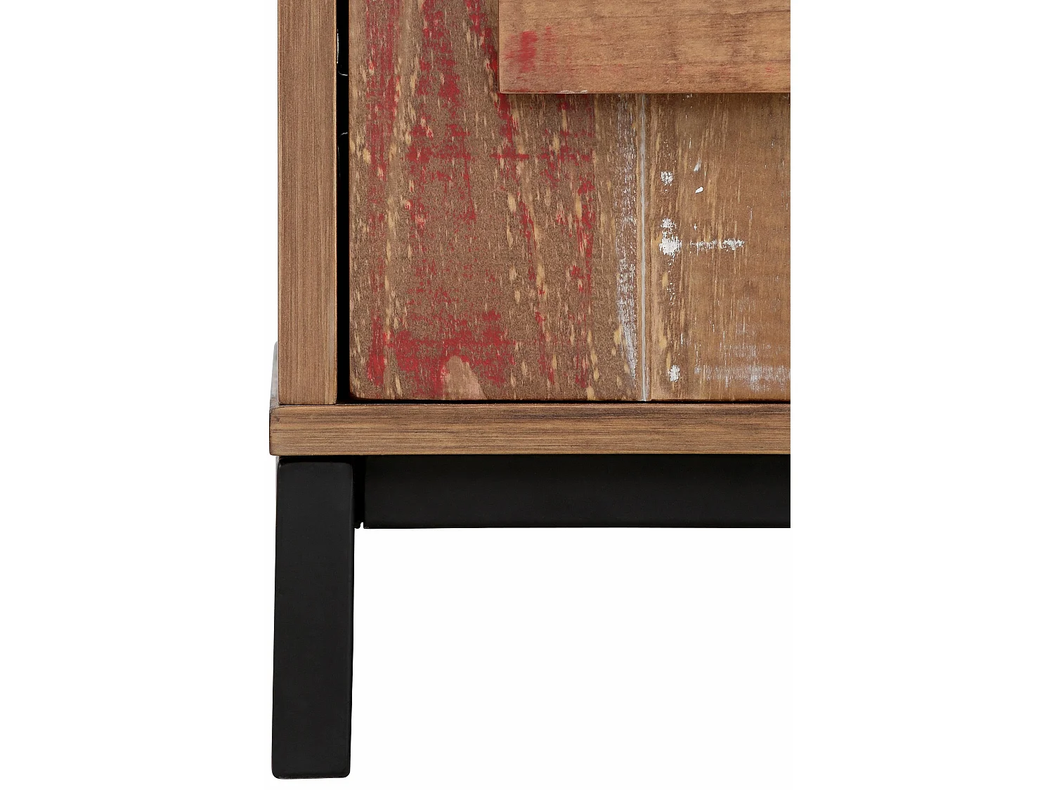 Santo-Garderobekast met 1 spiegeldeur 1 deur in bruin/zwart