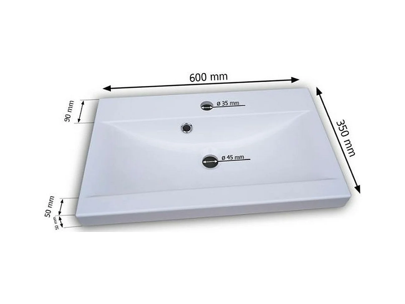 MINIO go for it, Meuble de salle de bain ALBECK en couleur chêne wotan / blanc brillant