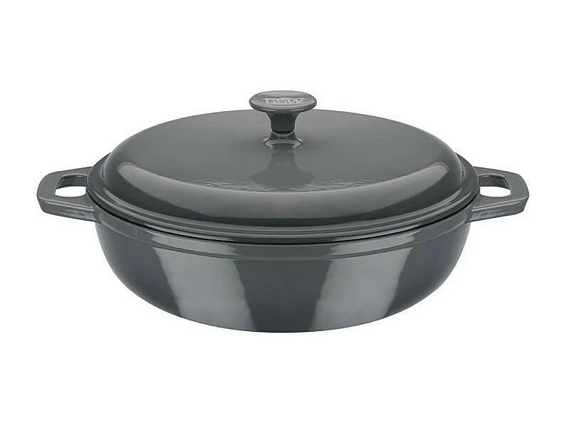 Cocotte fonte massive - GSW - GREY SHADOW - 30 cm - Ronde - Induction - Gris