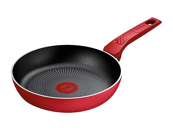 Rote Tefal Daily Expert Pfanne 20cm - Antihaftbeschichtung Titanium 2x - Thermo-Signal™ Technologie - Induktion - Hergestellt in Frankreich