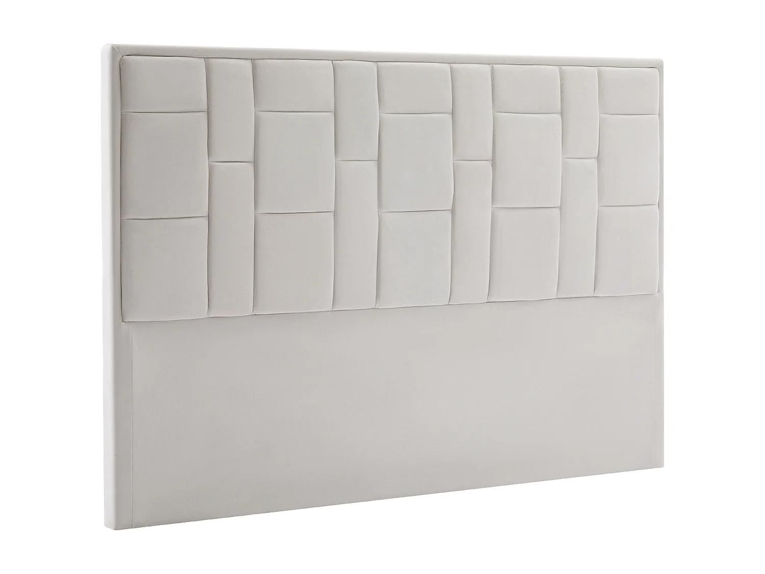 Tête de lit 180 cm - Velours - Beige - HERMINE