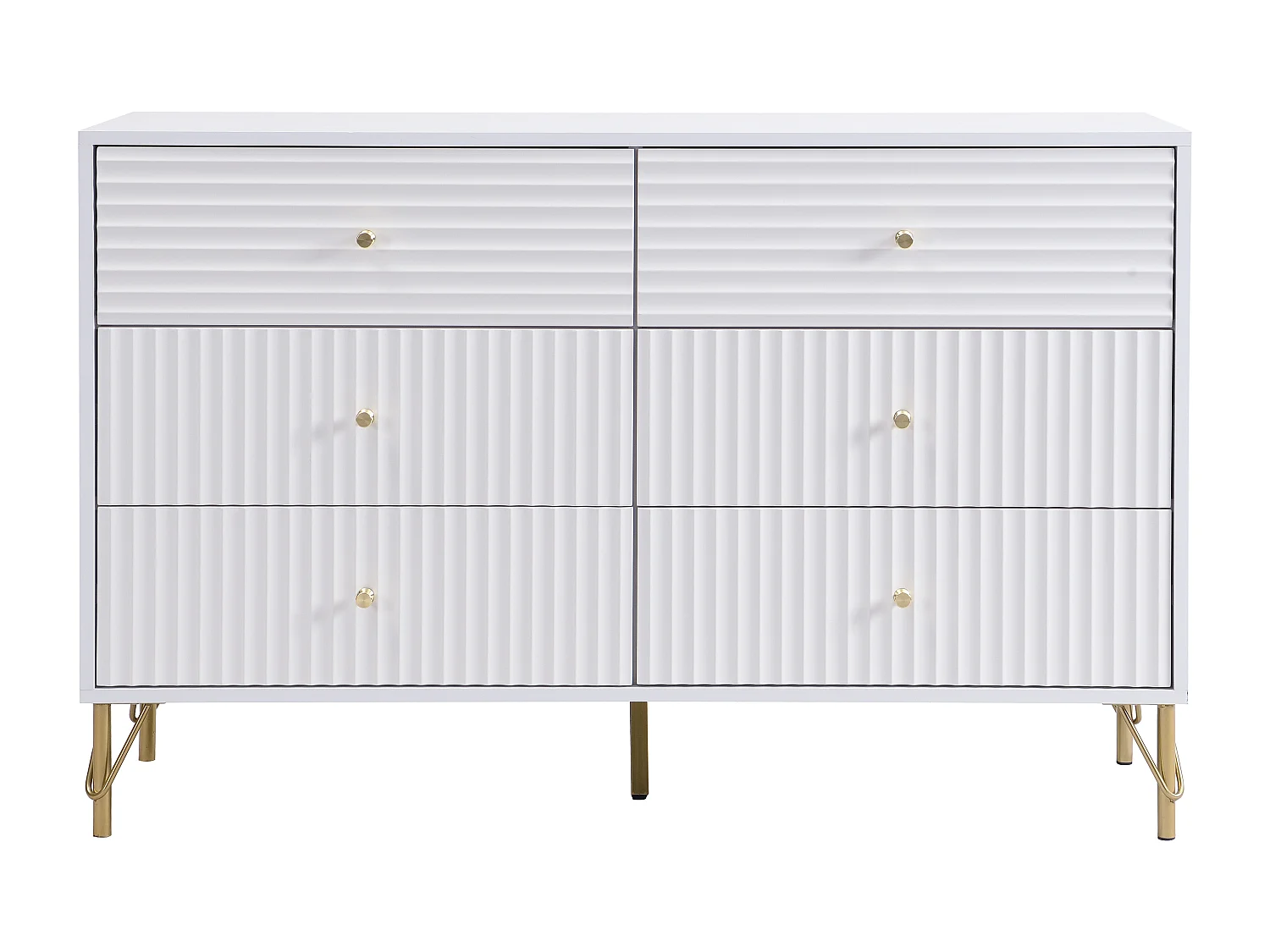 Comò 6 cassetti Bianco - LUREO