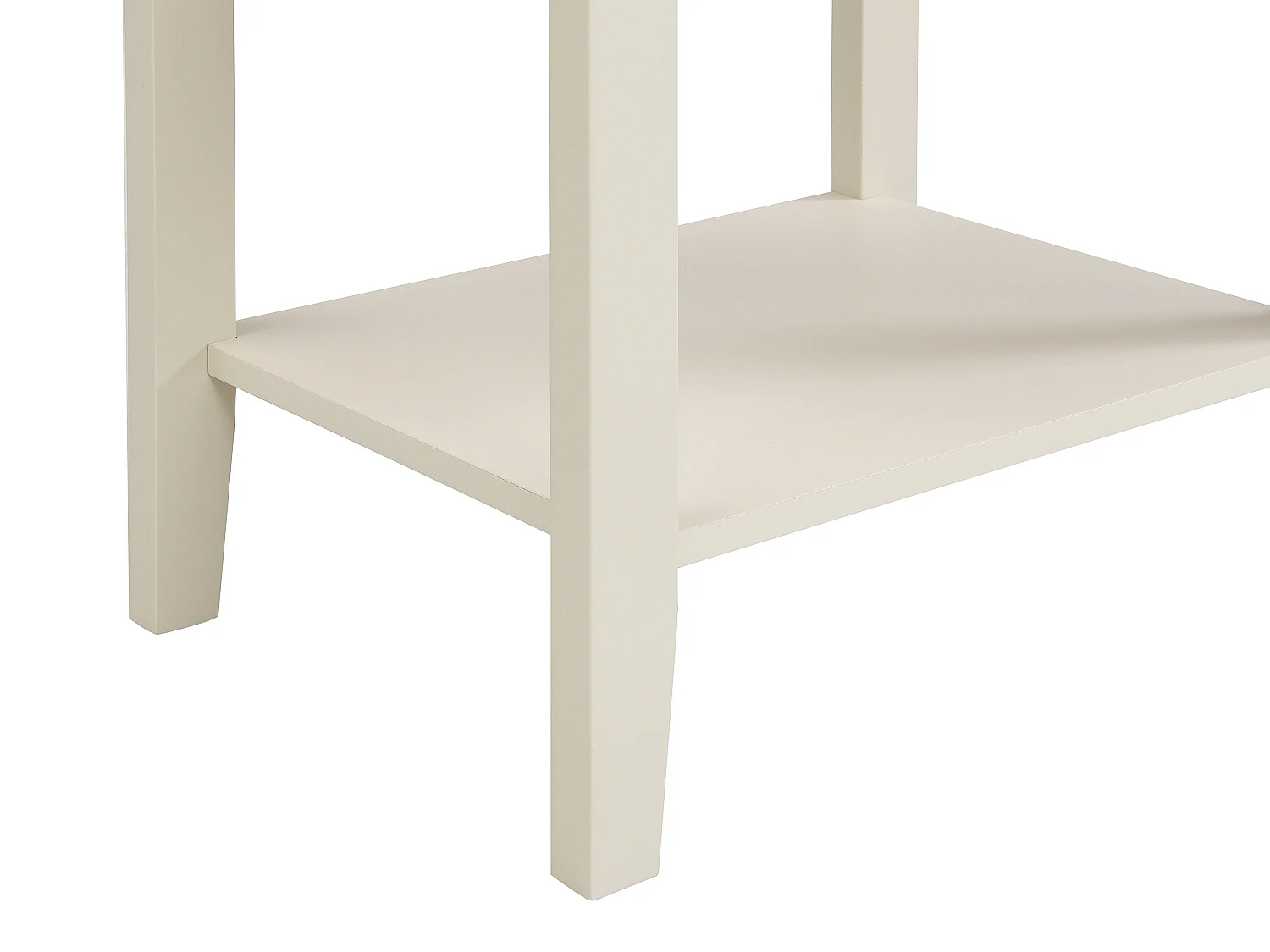 Table de chevet 1 tiroir et 1 tablette - MDF - Beige - NIRIVA