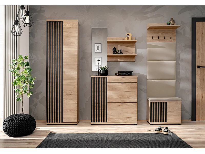 Mobile per ingresso moderno rovere e nero 230x202 IP31