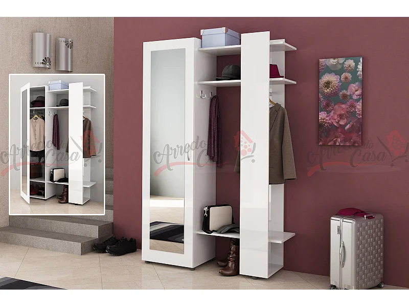 Mobile ingresso moderno bianco lucido IG2