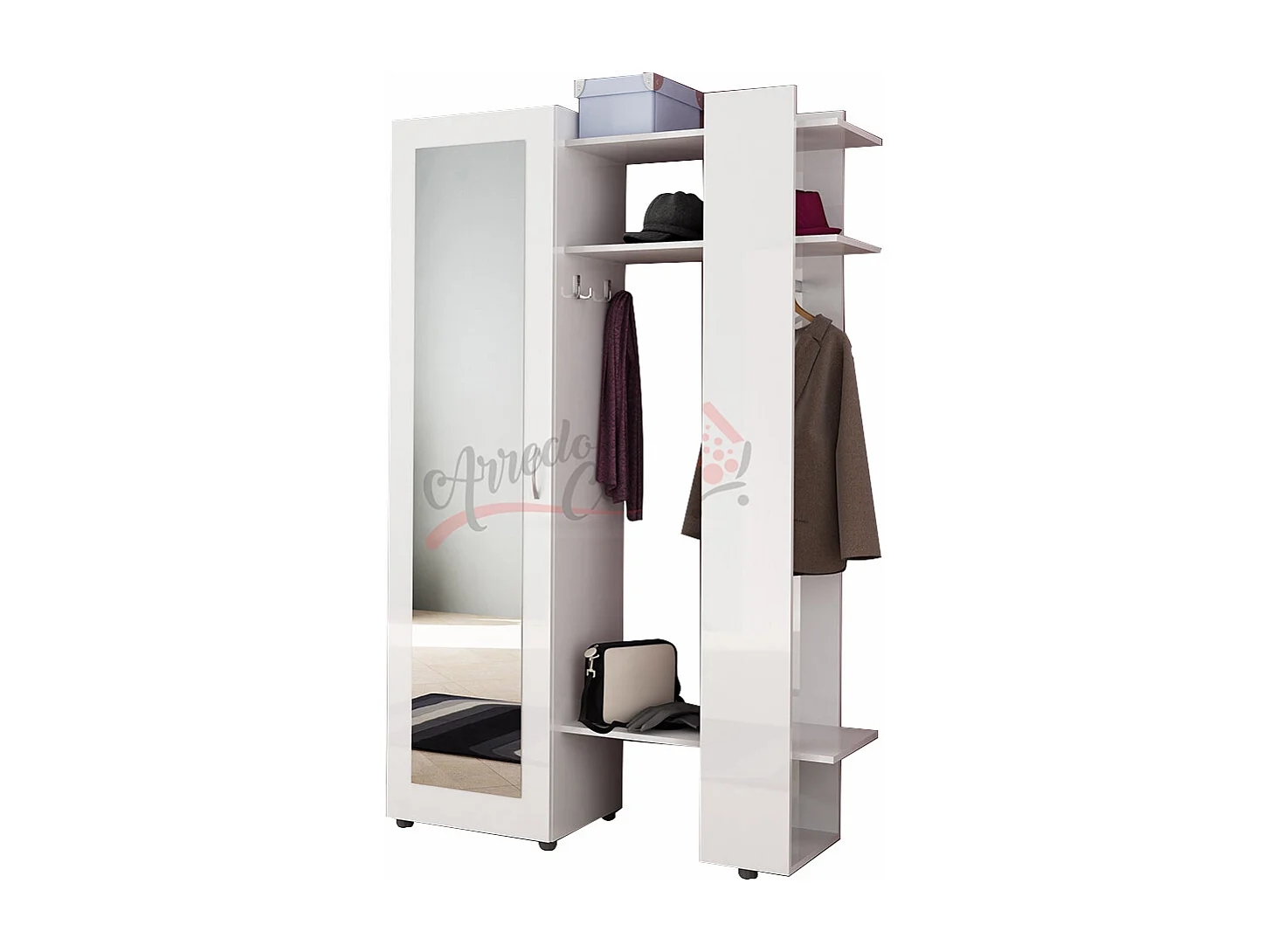 Mobile ingresso moderno bianco lucido IG2