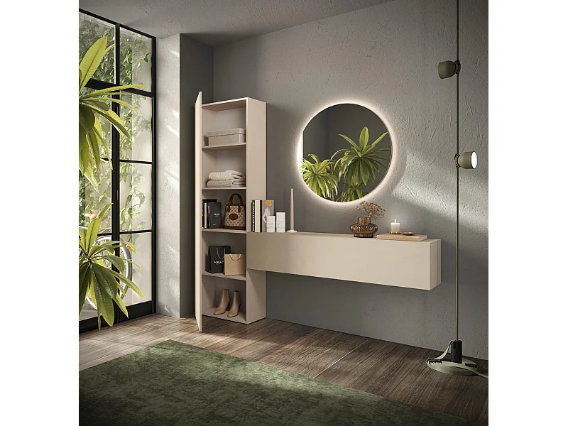 Mobile ingresso con colonna 193x186 cm beige IL9