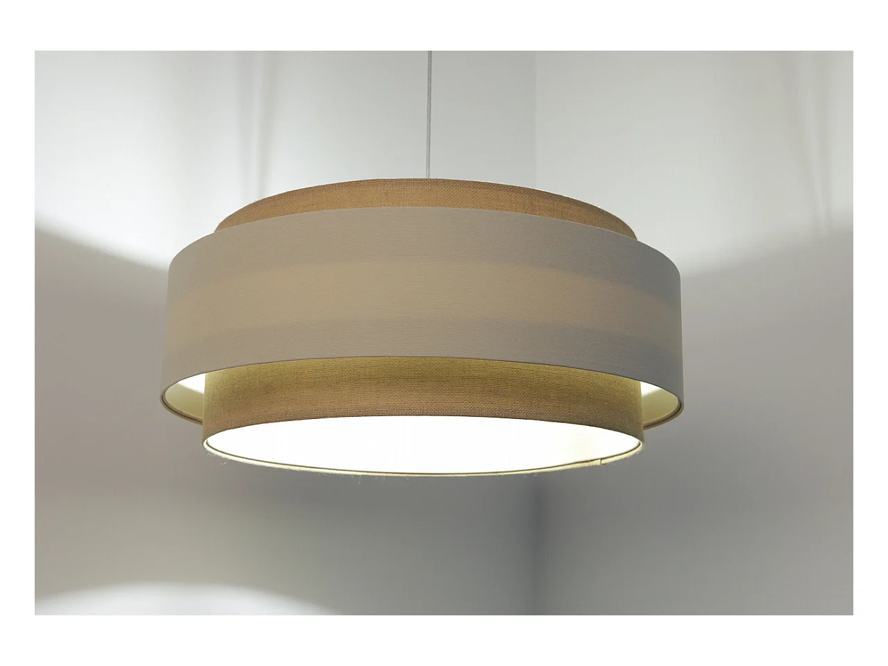 Suspension Doblo BOHO Beige Ø60cm