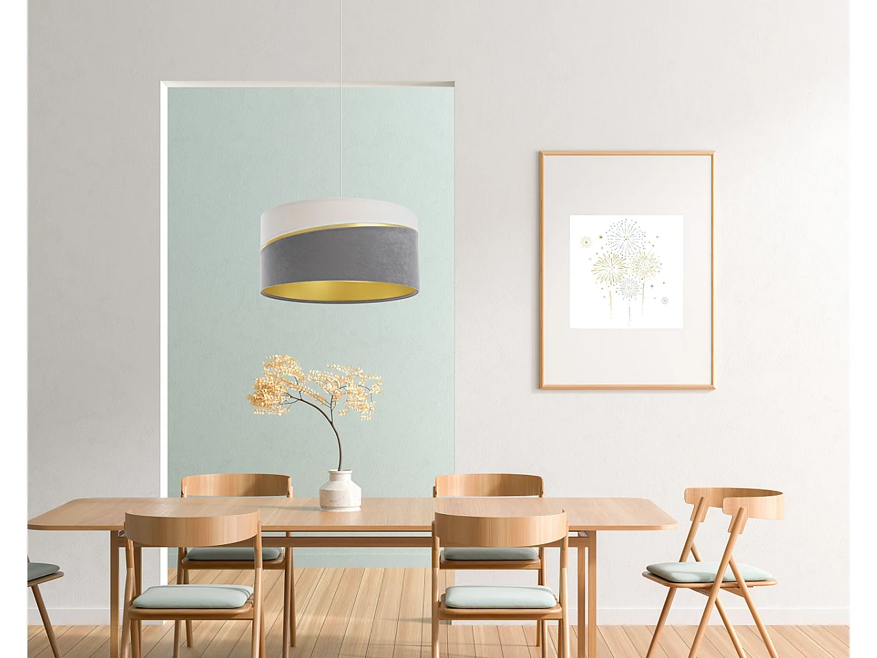 Suspension Swing doré Ø40cm