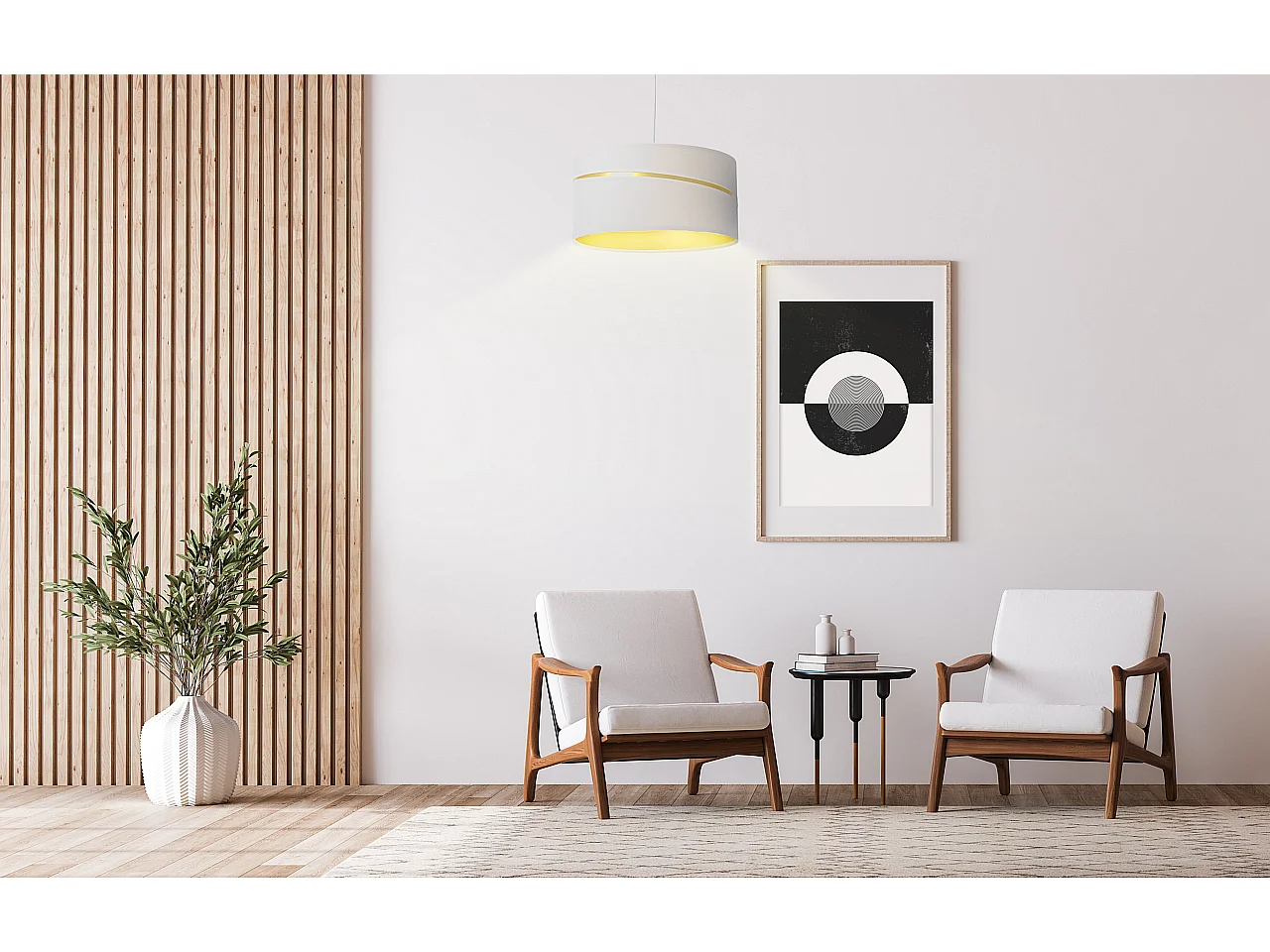 Suspension Swing doré Ø40cm