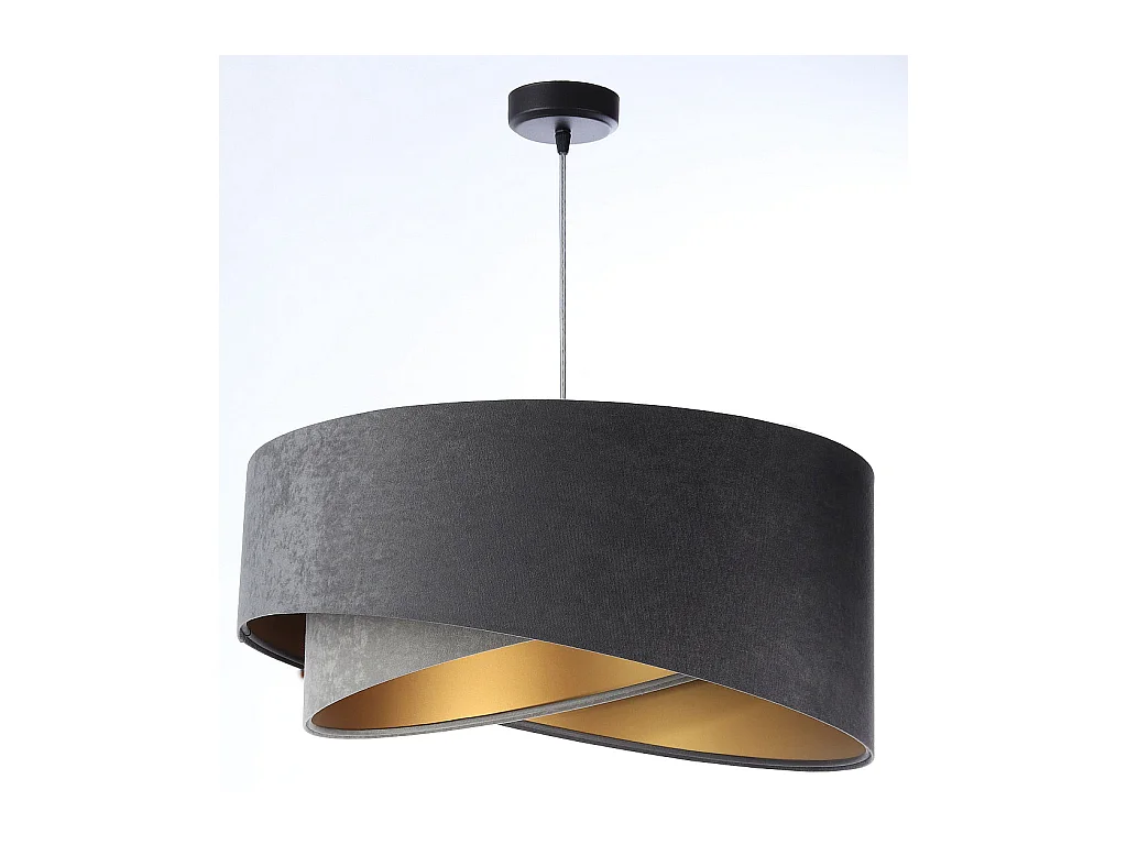 Hängeleuchte Galaxy Velour 50 cm Grau