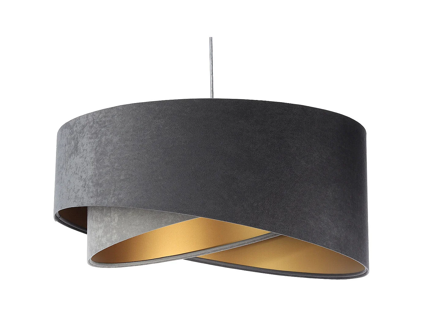 Suspension Galaxy Velour 50 cm Gris