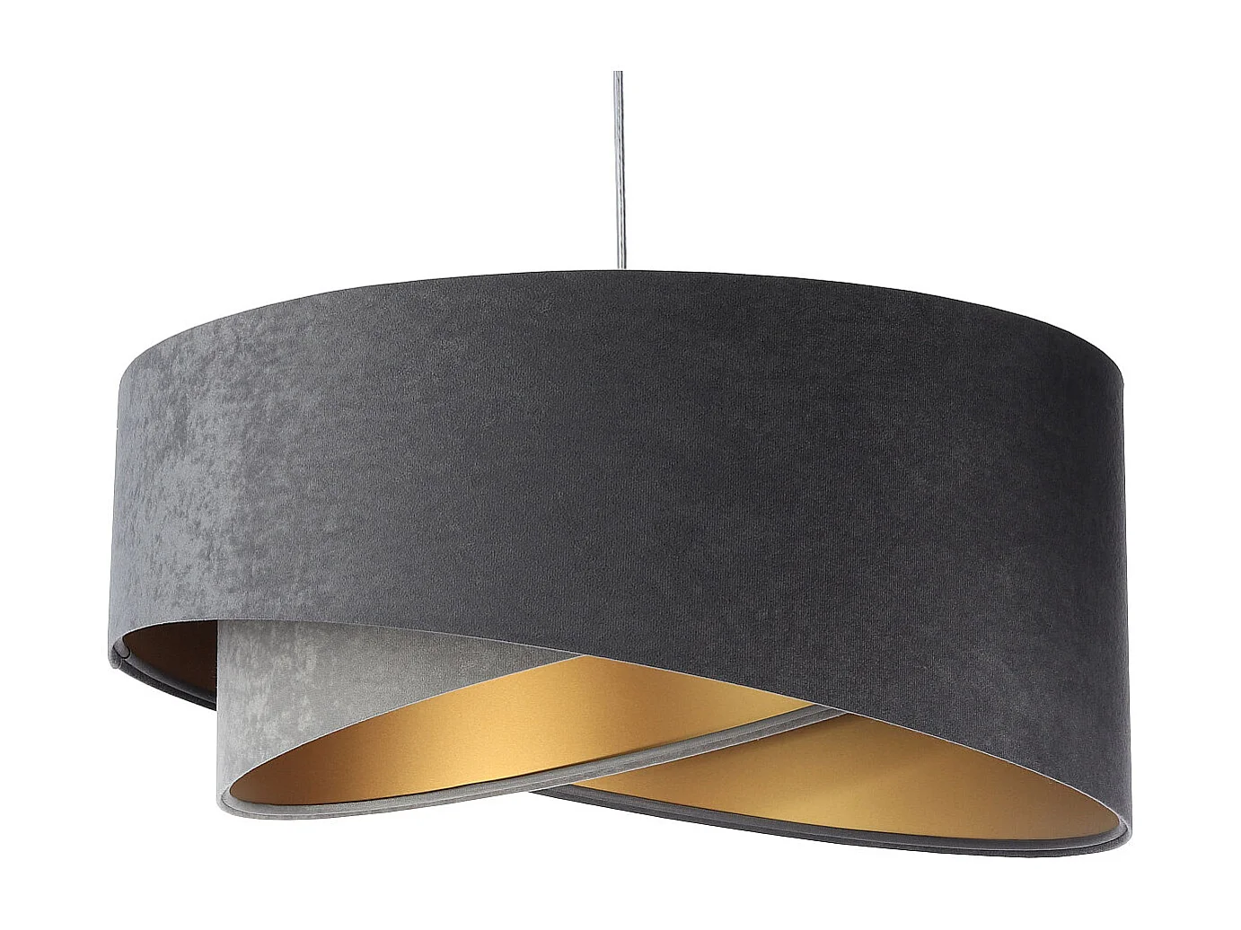 Suspension Galaxy Velour 50 cm Gris