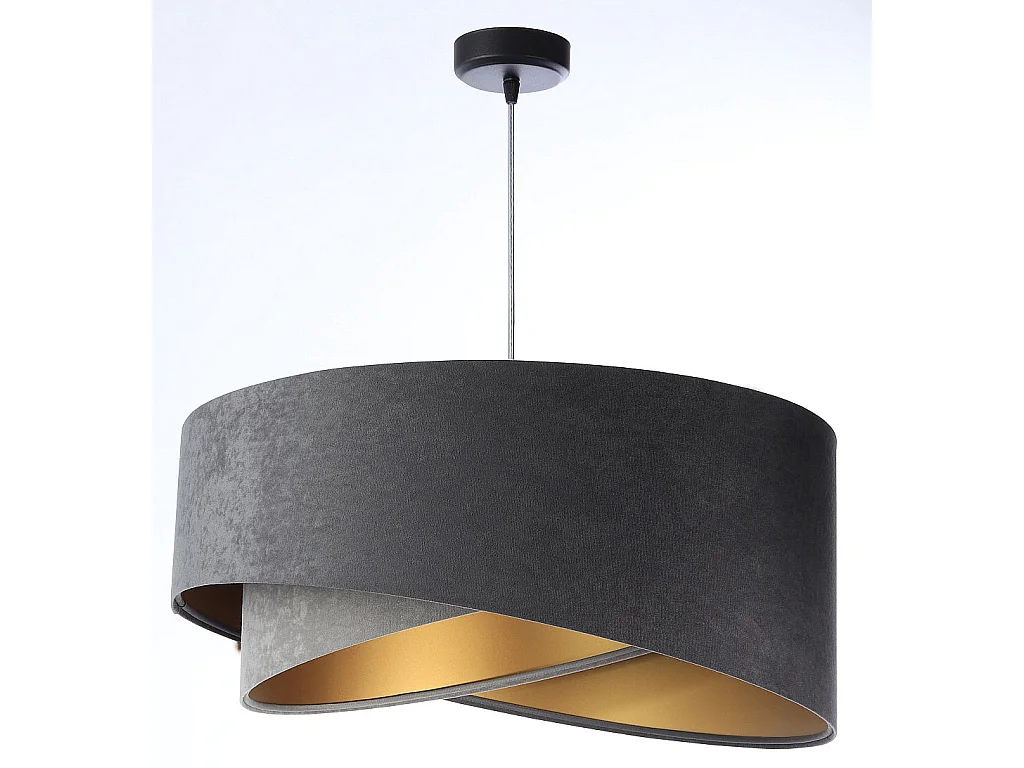 Suspension Galaxy Velour 50 cm Gris